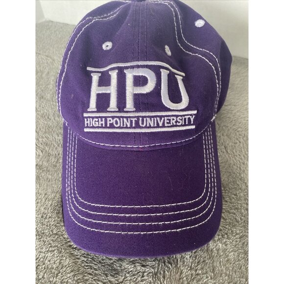 High Point University Purple strapback Hat / Ball Cap Adjustable HPU College - Picture 2 of 10